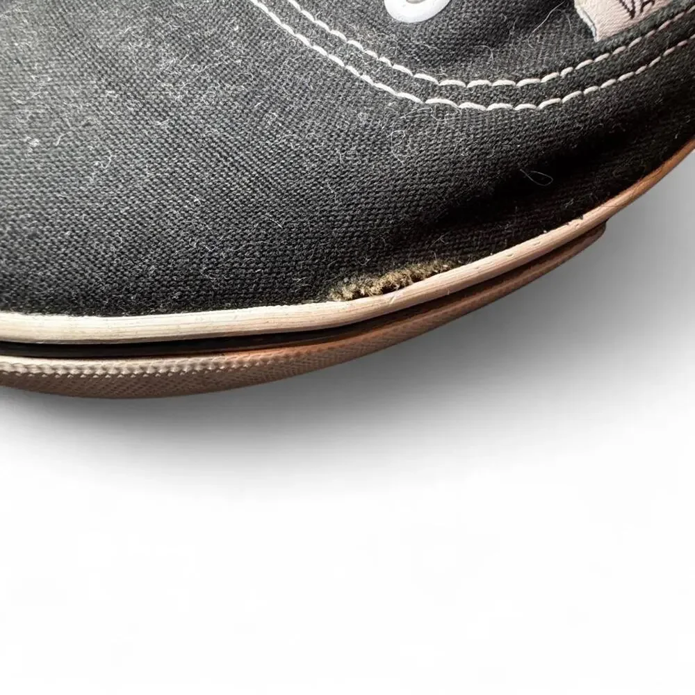 Vans Classic Low Profile Black & White Sneakers — W9/M7.5 - Picture 4 of 8